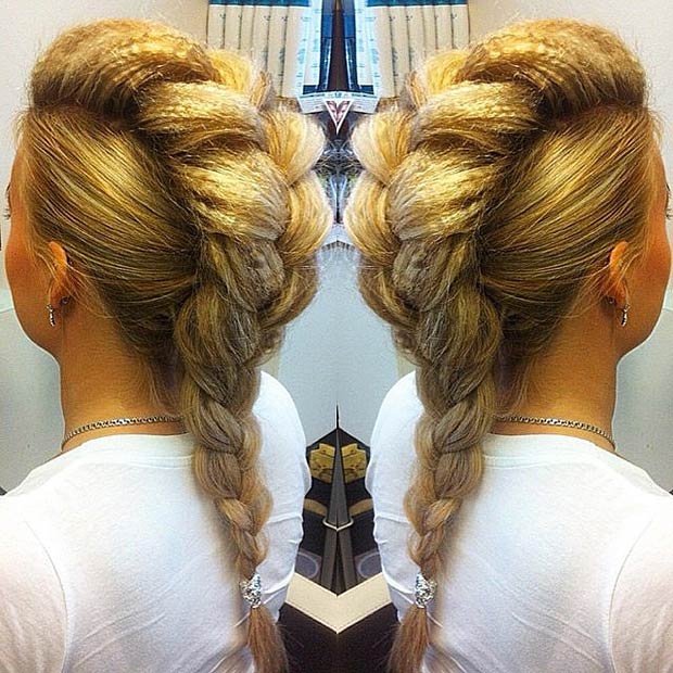 Big Dutch Braid Faux Faucon