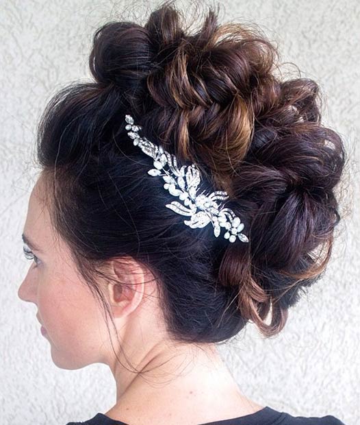 Bridal Faux Hawk