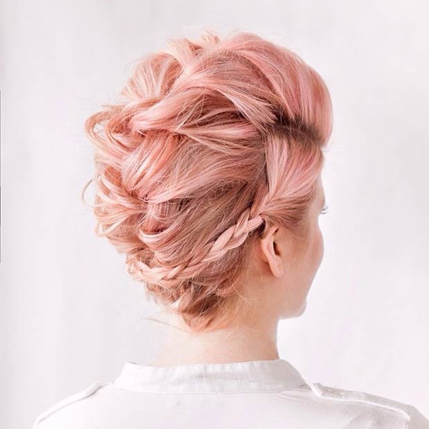 Chignon de tresse française taquiné