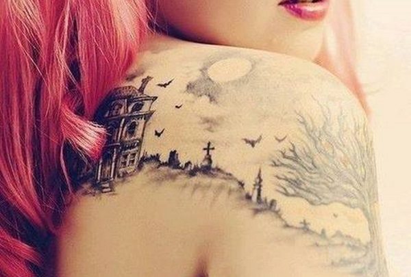 idées de tatouage d'épaule pour les femmes