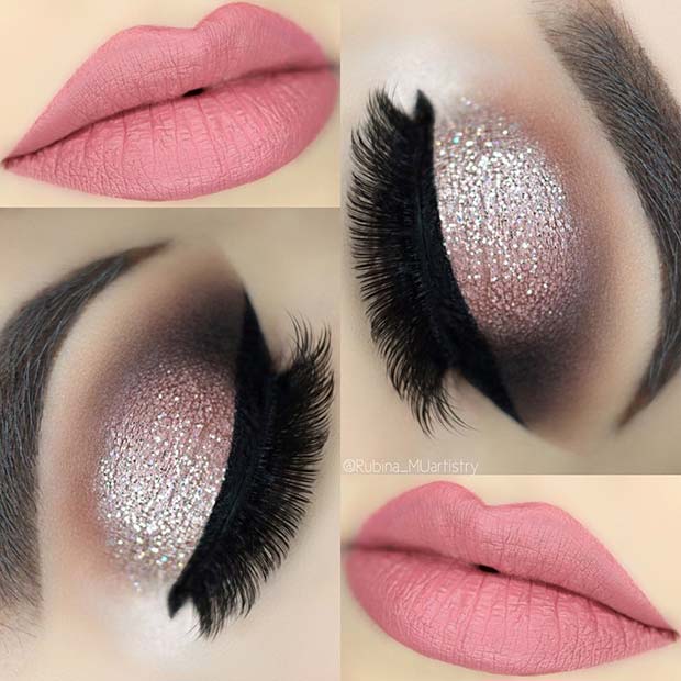 Sparkling Pink Makeup Look