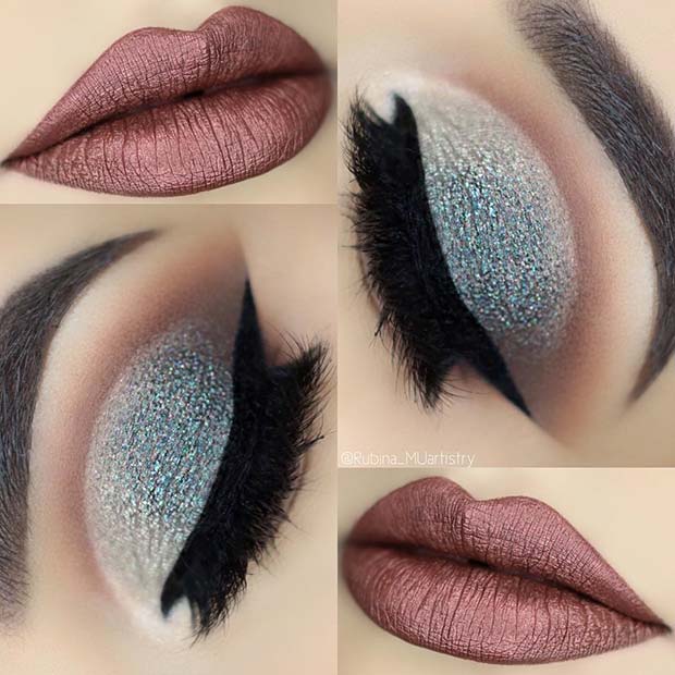 Μακιγιάζ χειμώνα Glitter Eye