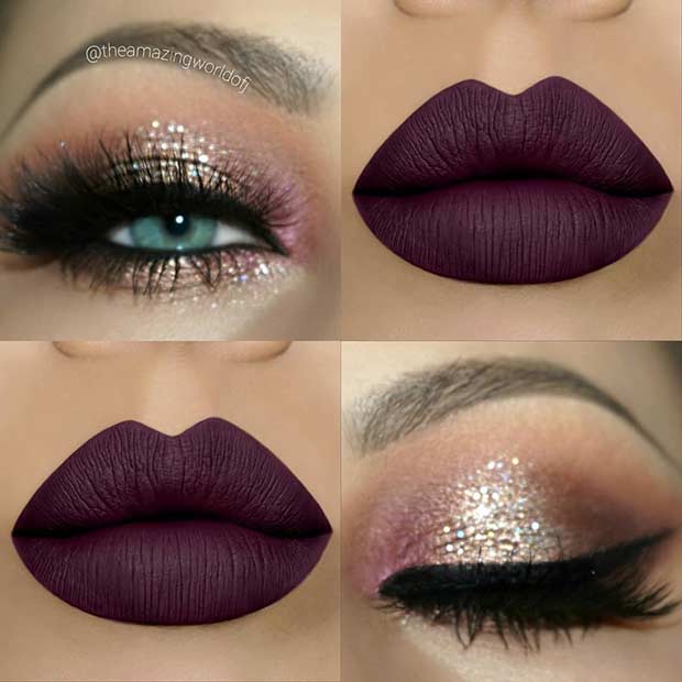 Shimmery Eyes και Bold Matte Lips