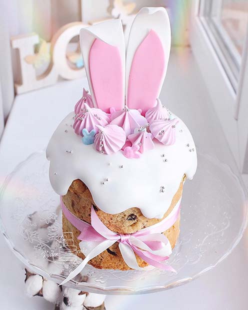 Gâteau aux oreilles de lapin mignon