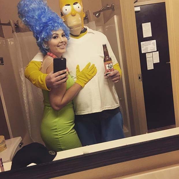 Homer and Marge for Halloween Costume Ideas for Couples