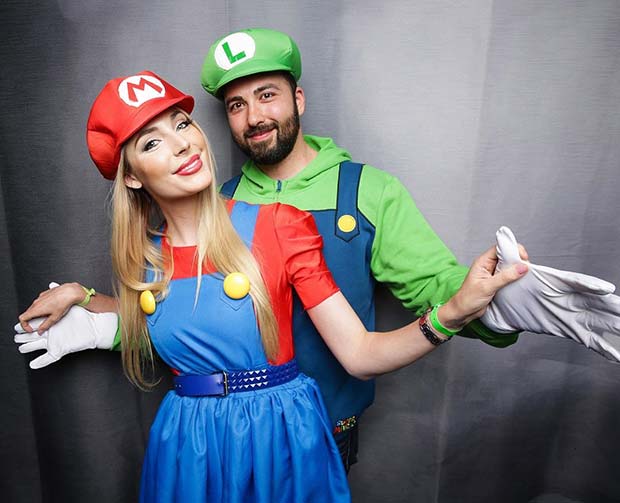 Mario και Luigi για τις αποκριάτικες ιδέες κοστουμιών για ζευγάρια