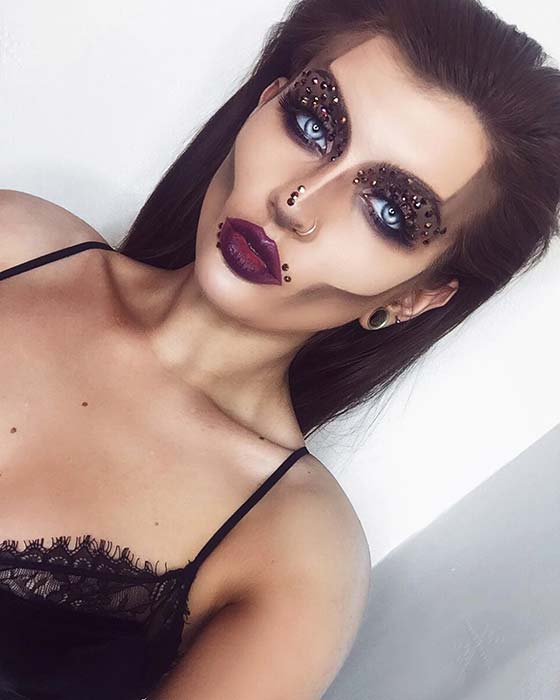 Maquillage Halloween Glam Squelette