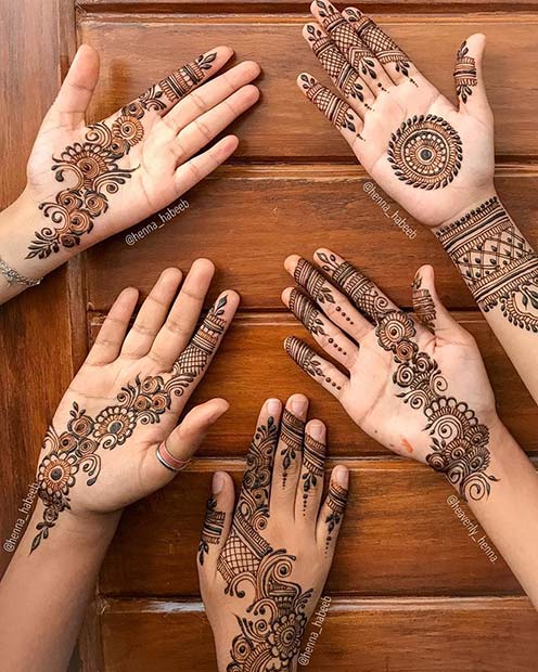 Groupe de conceptions de tatouage au henné