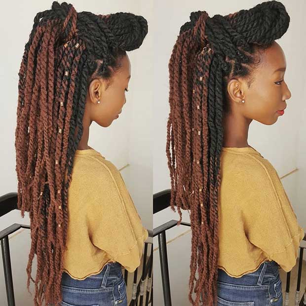 Marley Twist Half Updo