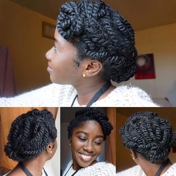 Petit Marley Twists Updo