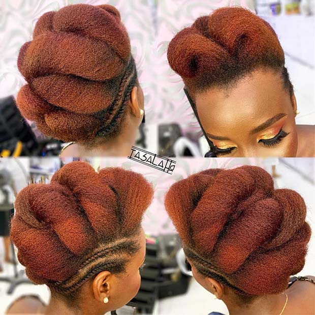 Πλεκτά Mohawk Updo