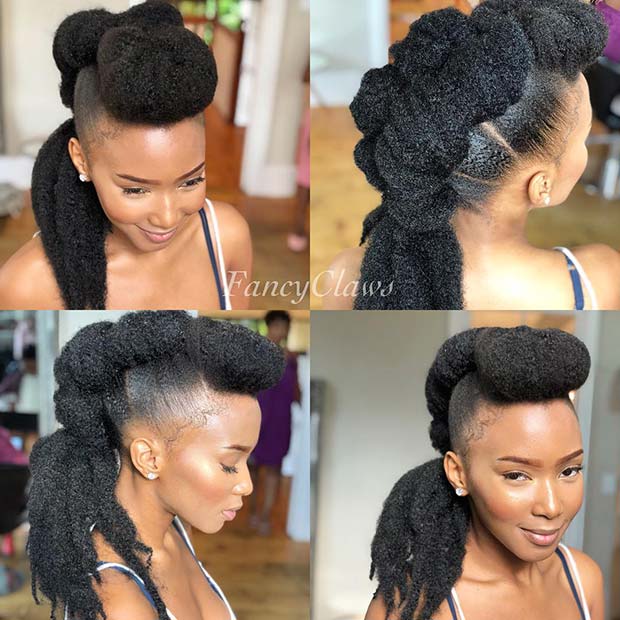 Cool Mohawk Braid Style για μαύρες γυναίκες