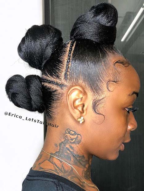 Bantu Knots Mohawk