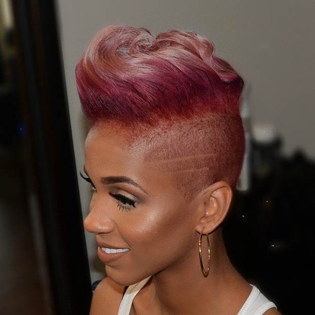 Mohawk rose ombré