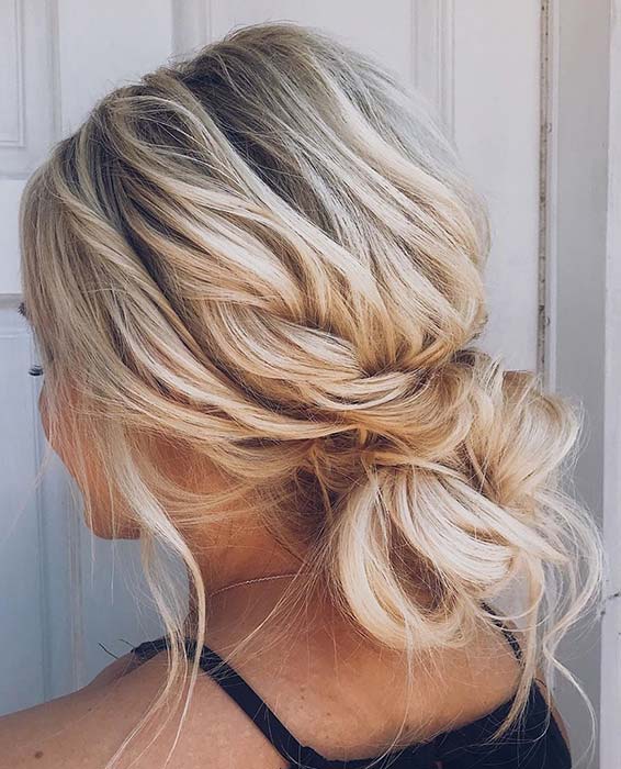 Messy Low Bun Updo Idea