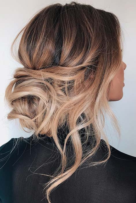 Messy Boho Updo