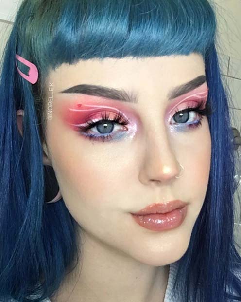 Idée de maquillage pastel