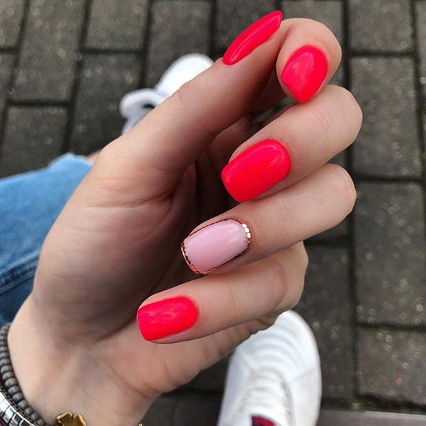Tendance Pink Mani pour Ongles Courts