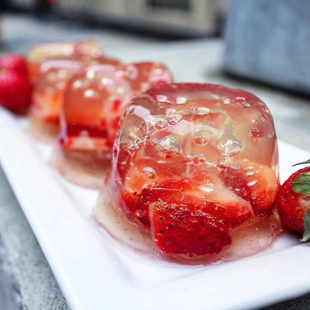 Shots de fête au gelée fruitée