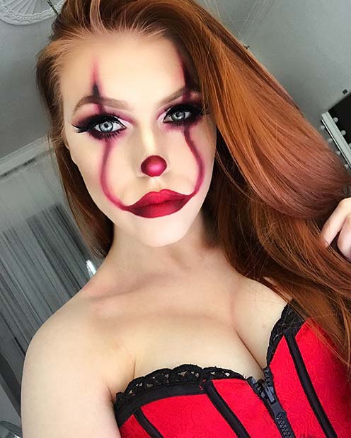 Idée de maquillage Glam Pennywise