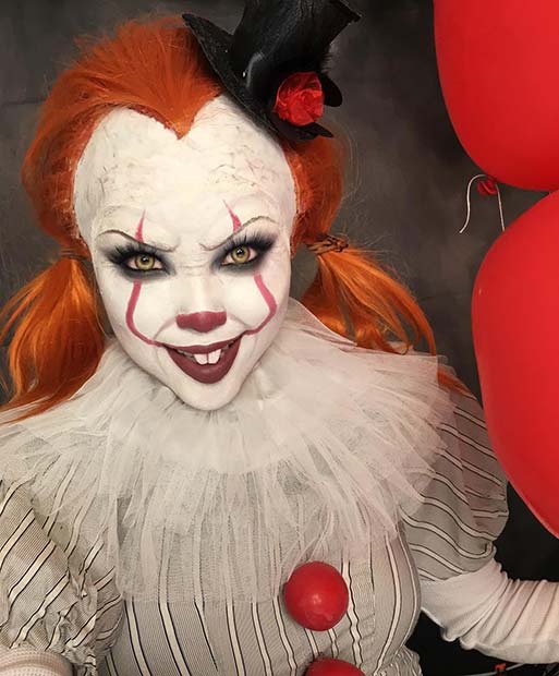Maquillage Pennywise super effrayant