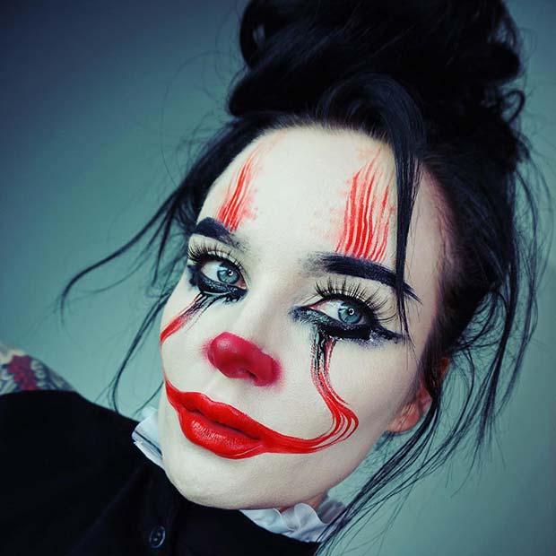 Maquillage De Clown Effrayant