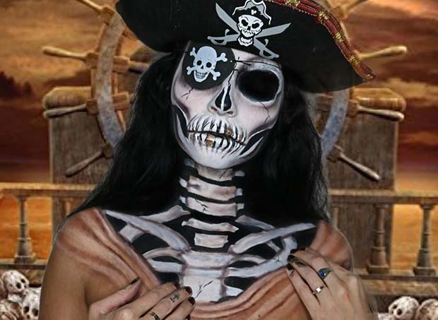 Skeleton Pirate Illusion