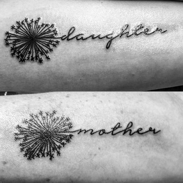 Tatouages ​​mère fille pour les tatouages ​​mère fille populaires