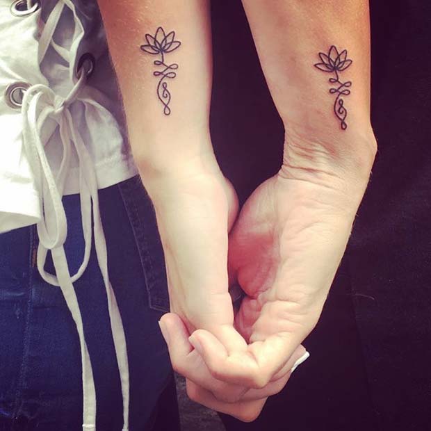 Conceptions de tatouages ​​​​assortis créatifs pour les tatouages ​​​​de mère-fille populaires