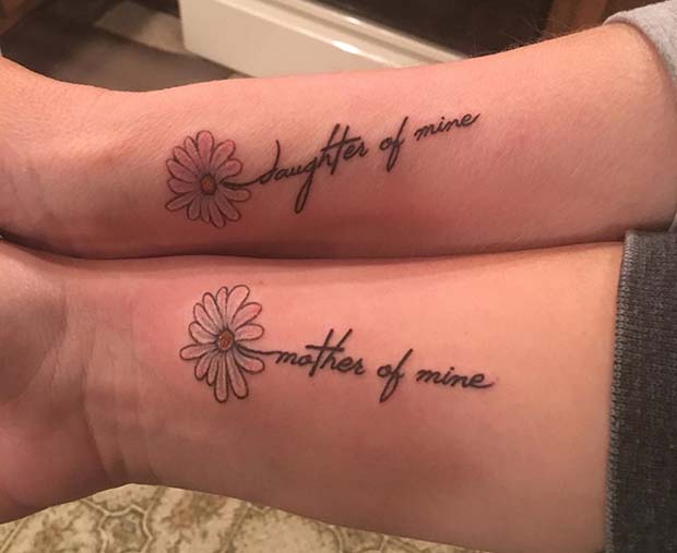 Mother of Mine, Daughter of Mine Tattoos for Popular Mother Κόρη Τατουάζ