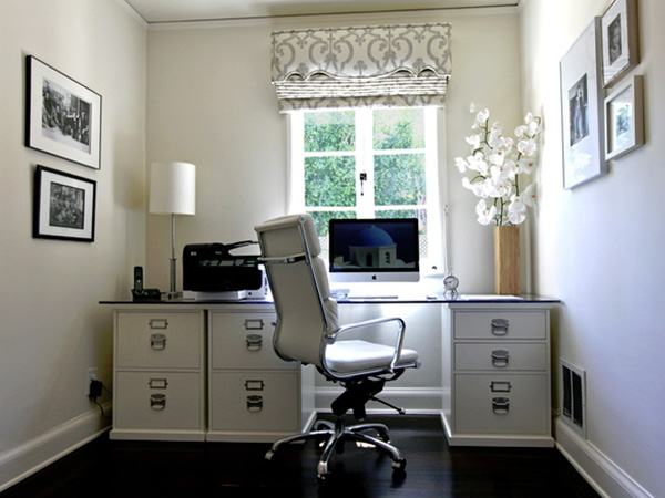 Brightly Lit Home Office