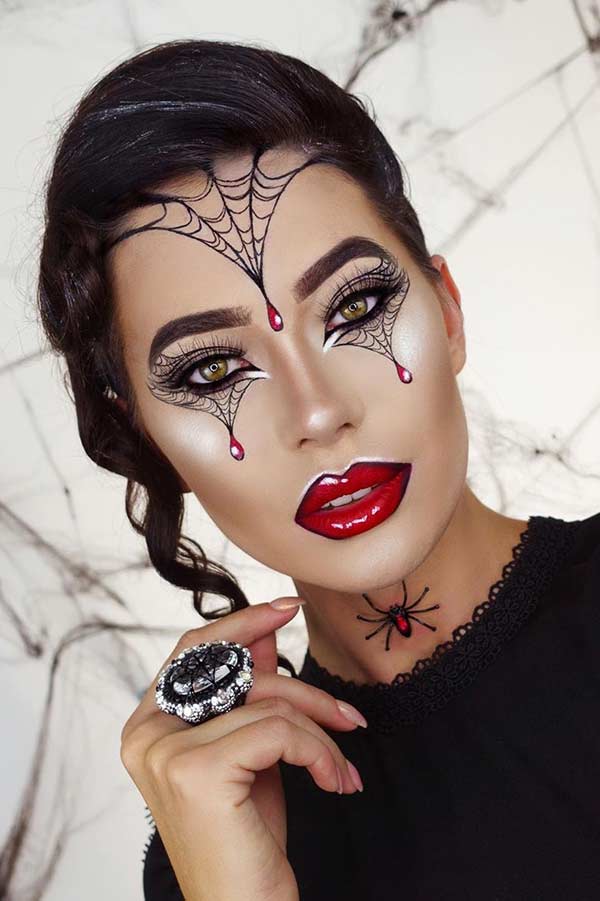 Maquillage Halloween Araignée Sexy