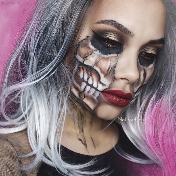 Maquillage Squelette Partie pour Idées de Maquillage Squelette pour Halloween