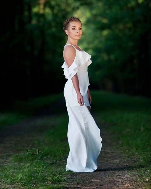 All White Party Maxi φόρεμα