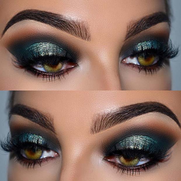 Bold Eye Makeup Idea for Prom