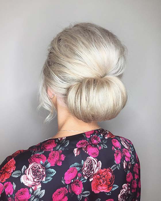 Chignon classique pour les mariées