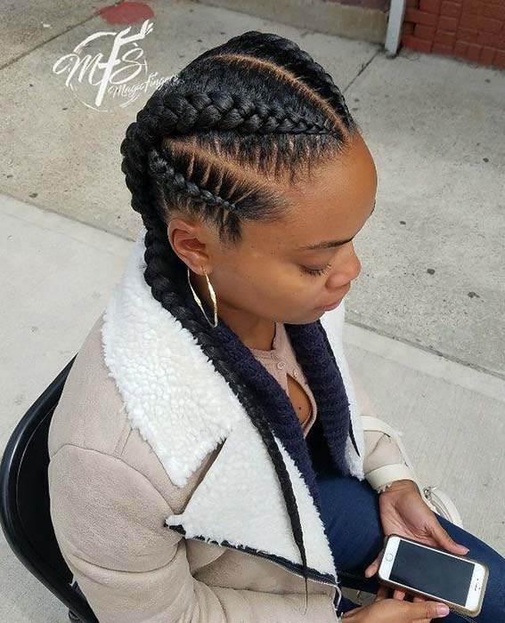 Coiffure multi tresse