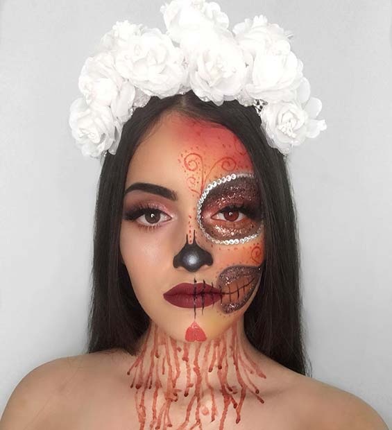 Half Glam, Half Sugar Skull