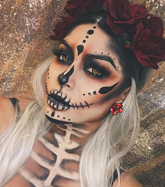Maquillage Spooky Sugar Skull