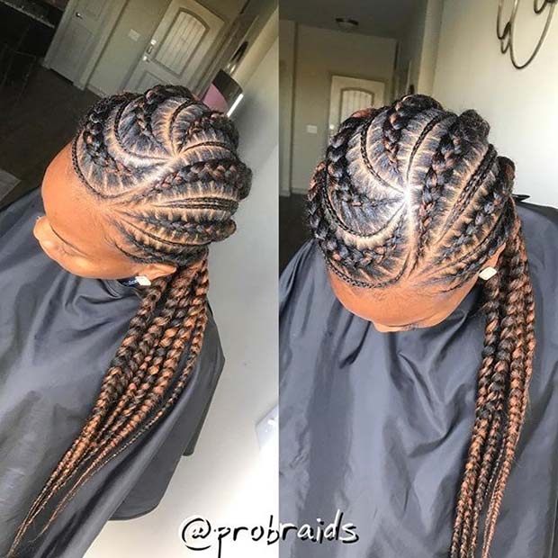 Feed In Braids για καλοκαιρινά προστατευτικά στυλ για μαύρες γυναίκες