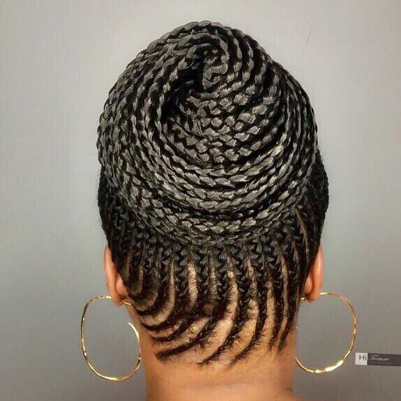 Summer Cornrow Swirl για καλοκαιρινά προστατευτικά στυλ για μαύρες γυναίκες