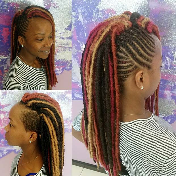 Funky Multi Tone Protective Style για Καλοκαιρινά Προστατευτικά Στυλ για Μαύρες Γυναίκες