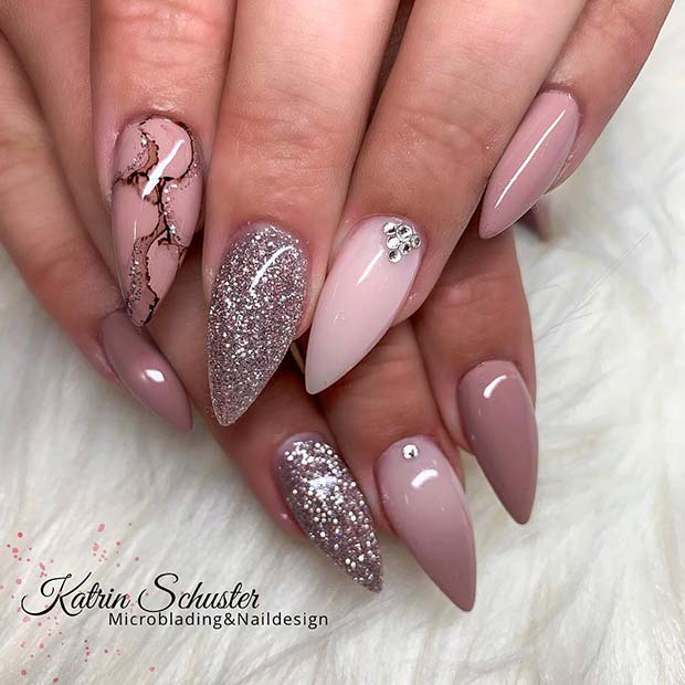 Μοναδική Sparkly Mani