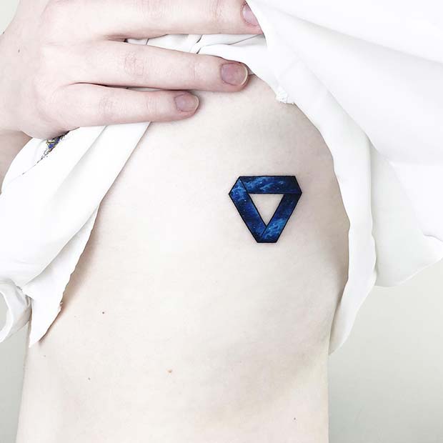 Δροσερό τατουάζ Galaxy Triangle