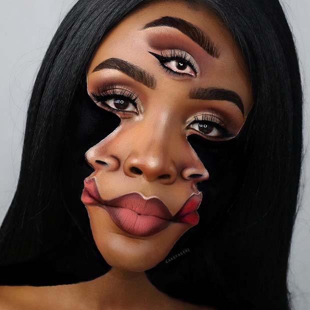 Maquillage Illusion Visage Trippy