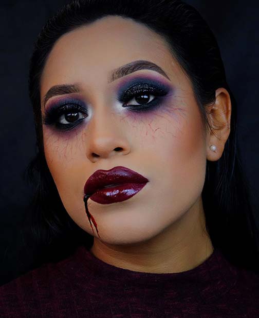 Maquillage vampire et gothique