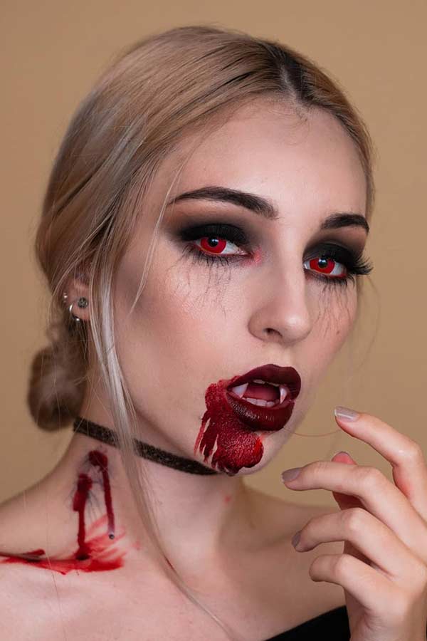 Idée de maquillage de vampire pour les femmes