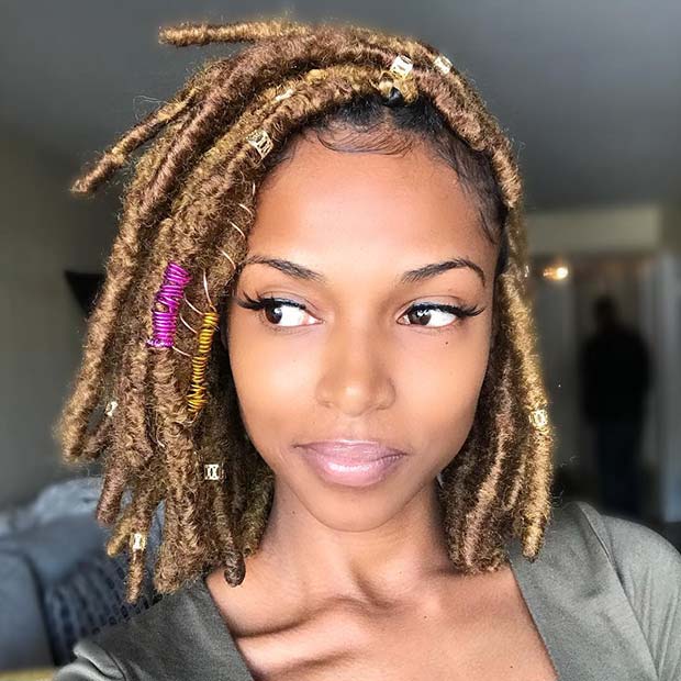 Honey Blonde Crochet Dreads