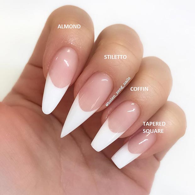 Photo de formes d'ongles