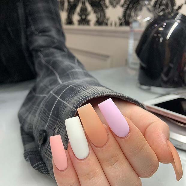 Ongles Pastel Mat